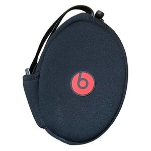 Beats by Dre Headphone Soft Carry Case Zipper Black Red Buckle Handle